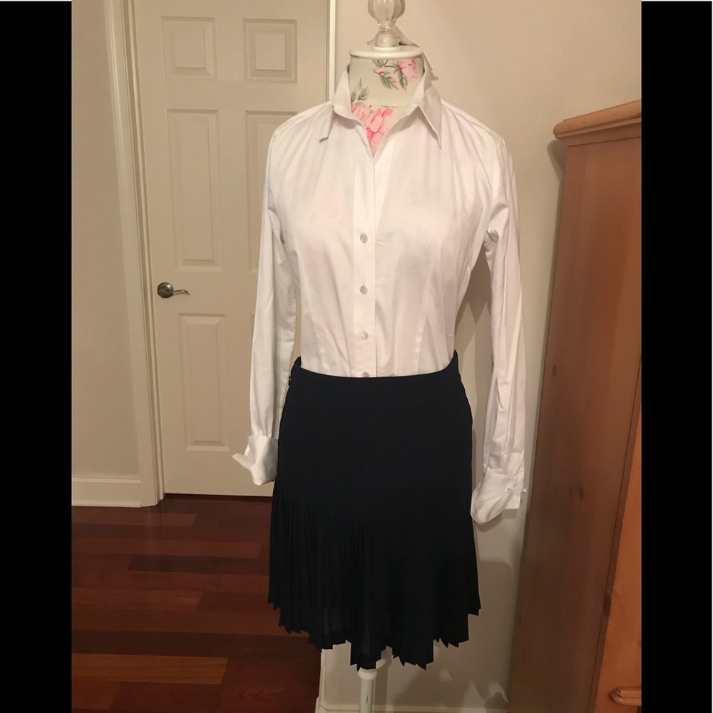 White French cuff button blouse